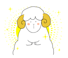 thinking sheep sticker #3710026