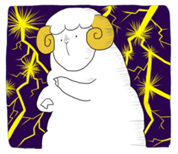 thinking sheep sticker #3710027