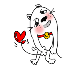 The funny cat "BUSAIKU KAWAII UZAI NEKO" sticker #3710351