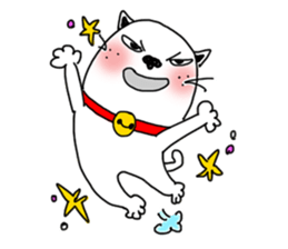 The funny cat "BUSAIKU KAWAII UZAI NEKO" sticker #3710359