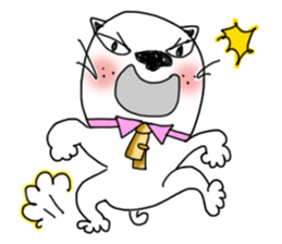 The funny cat "BUSAIKU KAWAII UZAI NEKO" sticker #3710362