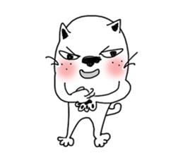 The funny cat "BUSAIKU KAWAII UZAI NEKO" sticker #3710366