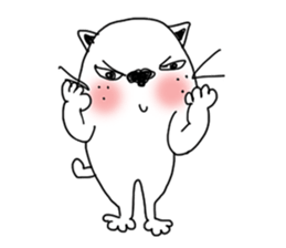 The funny cat "BUSAIKU KAWAII UZAI NEKO" sticker #3710373