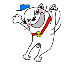The funny cat "BUSAIKU KAWAII UZAI NEKO" sticker #3710375