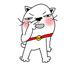 The funny cat "BUSAIKU KAWAII UZAI NEKO" sticker #3710379
