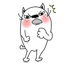 The funny cat "BUSAIKU KAWAII UZAI NEKO" sticker #3710382
