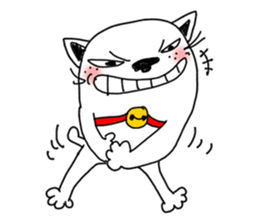 The funny cat "BUSAIKU KAWAII UZAI NEKO" sticker #3710385