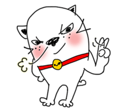 The funny cat "BUSAIKU KAWAII UZAI NEKO" sticker #3710386