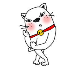 The funny cat "BUSAIKU KAWAII UZAI NEKO" sticker #3710387