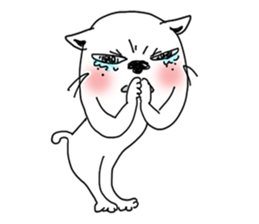 The funny cat "BUSAIKU KAWAII UZAI NEKO" sticker #3710388