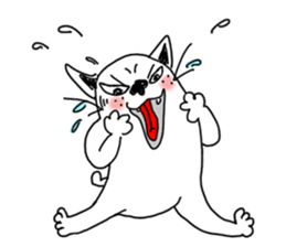 The funny cat "BUSAIKU KAWAII UZAI NEKO" sticker #3710389