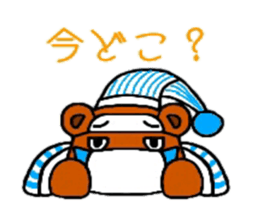 (dark under-eye circles)Bear sticker #3711019