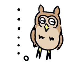 horned owl(Japanese) sticker #3712048