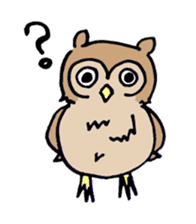 horned owl(Japanese) sticker #3712051
