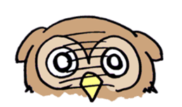 horned owl(Japanese) sticker #3712052