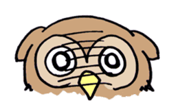 horned owl(Japanese) sticker #3712052