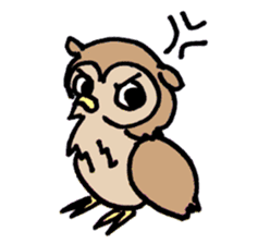 horned owl(Japanese) sticker #3712054