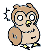 horned owl(Japanese) sticker #3712067