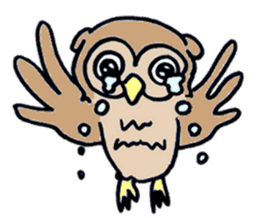 horned owl(Japanese) sticker #3712068