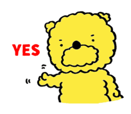 Fluffy Yellow Bear sticker #3712311