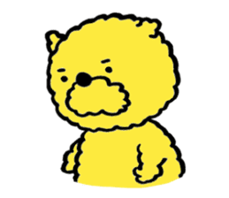 Fluffy Yellow Bear sticker #3712313