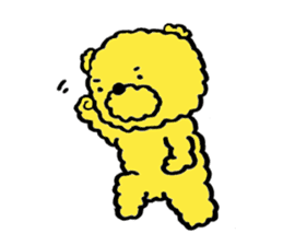 Fluffy Yellow Bear sticker #3712314