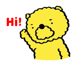 Fluffy Yellow Bear sticker #3712315