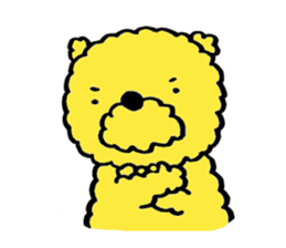 Fluffy Yellow Bear sticker #3712316