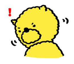 Fluffy Yellow Bear sticker #3712317