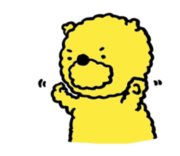 Fluffy Yellow Bear sticker #3712318