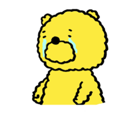 Fluffy Yellow Bear sticker #3712320