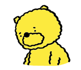 Fluffy Yellow Bear sticker #3712321