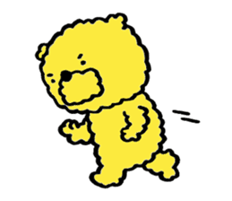 Fluffy Yellow Bear sticker #3712325