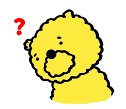Fluffy Yellow Bear sticker #3712326
