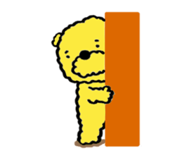 Fluffy Yellow Bear sticker #3712328