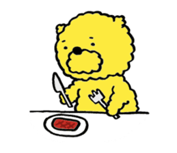Fluffy Yellow Bear sticker #3712338