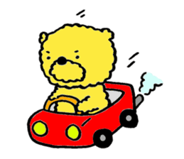 Fluffy Yellow Bear sticker #3712341
