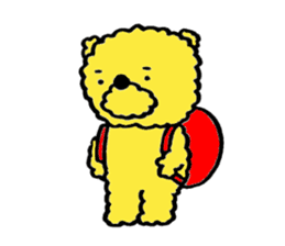 Fluffy Yellow Bear sticker #3712342
