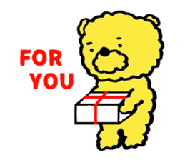 Fluffy Yellow Bear sticker #3712344