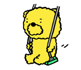 Fluffy Yellow Bear sticker #3712345