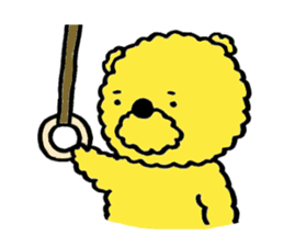 Fluffy Yellow Bear sticker #3712346