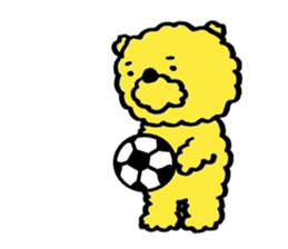 Fluffy Yellow Bear sticker #3712350