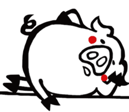 Mr.white pig sticker #3712352