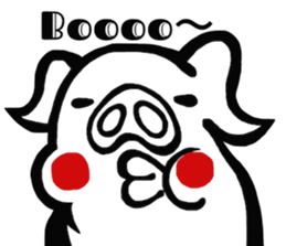 Mr.white pig sticker #3712358
