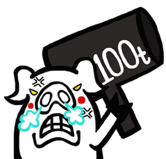 Mr.white pig sticker #3712374