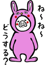 Mr.white pig sticker #3712386