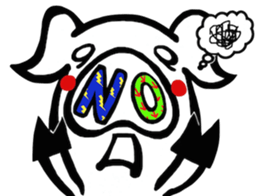 Mr.white pig sticker #3712389