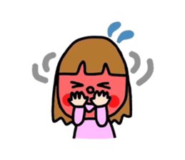 Girl&Panda- carefree words and honorific sticker #3712548