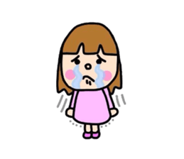 Girl&Panda- carefree words and honorific sticker #3712549