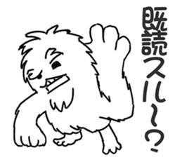 Yeti monochrome version sticker #3713710